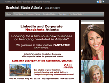 Tablet Screenshot of headshotstudioatlanta.com